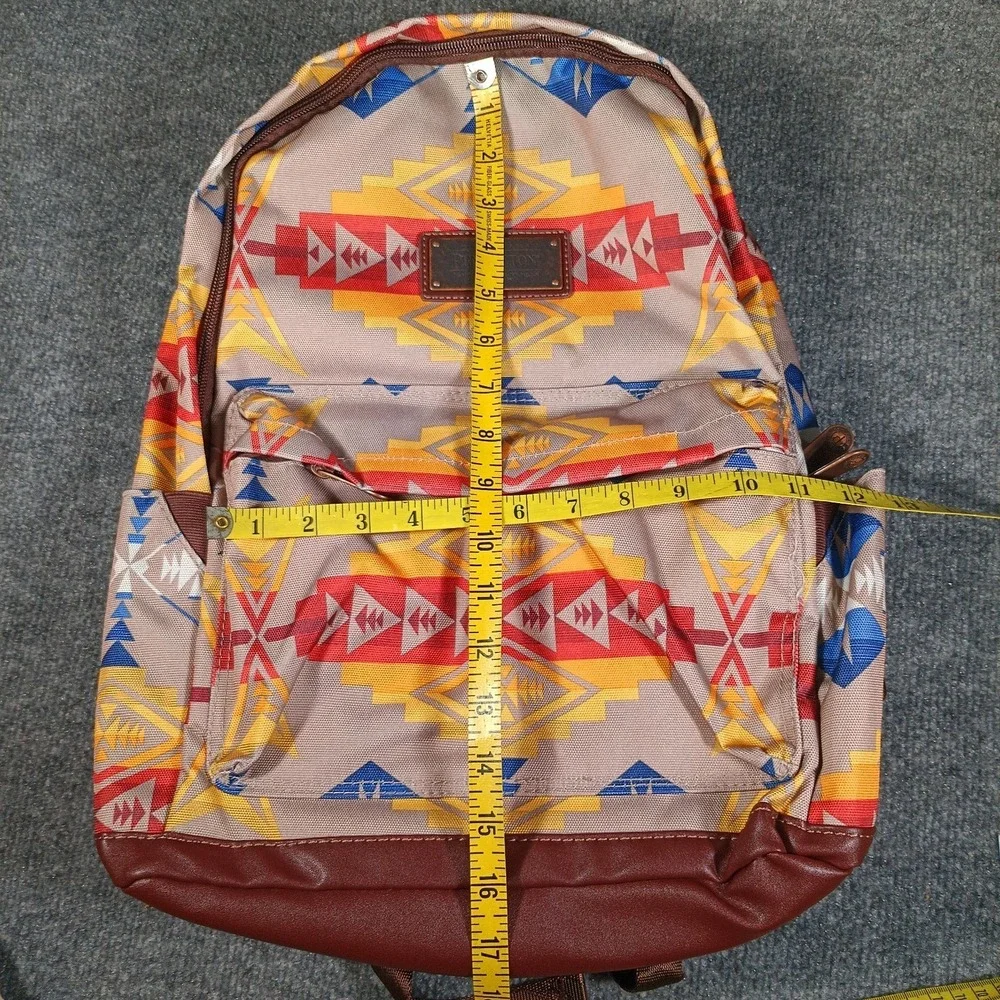 Pendleton Backpack Southwestern Aztec Tribal Canvas Pinto Mountain Standard - Picture 4 of 13